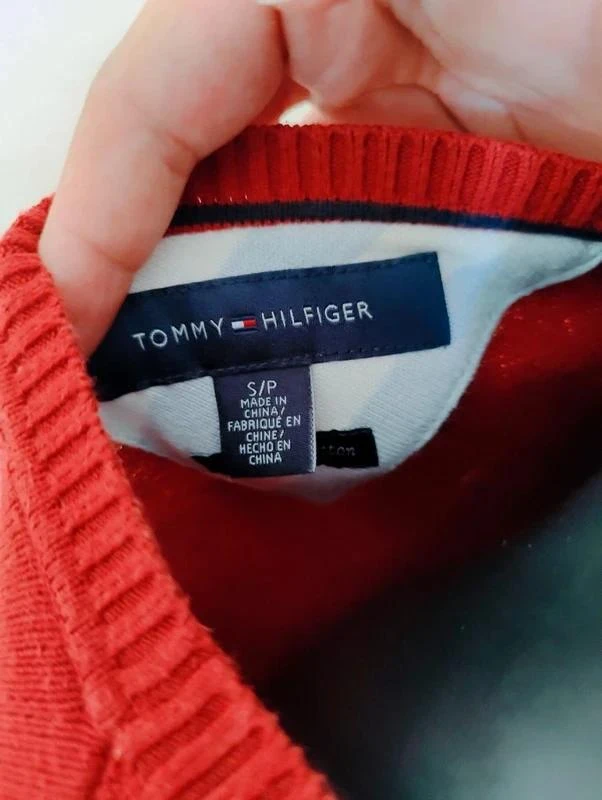 💎 Jersey rojo burdeos para hombre • 36 • Tommy Hilfiger 💎 – photo 8